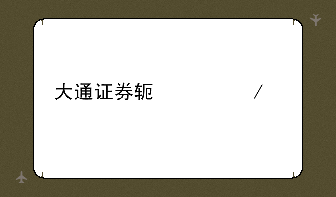 大通证券软件下载