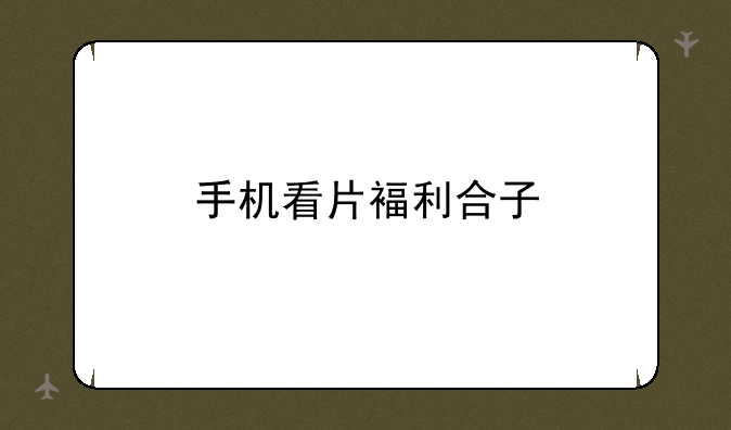 手机看片褔利合子