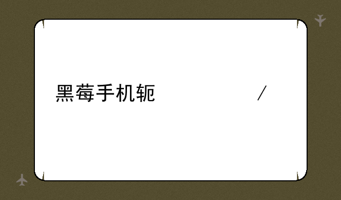 黑莓手机软件下载