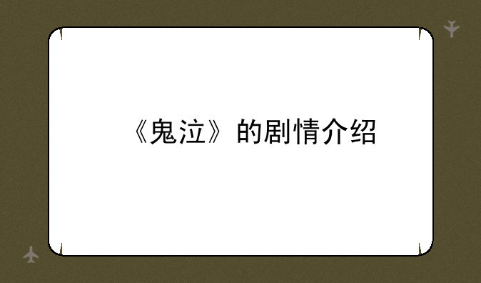 《鬼泣》的剧情介绍