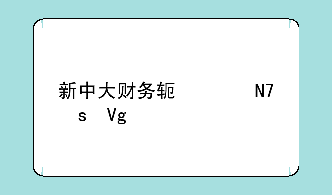 新中大财务软件操作教程