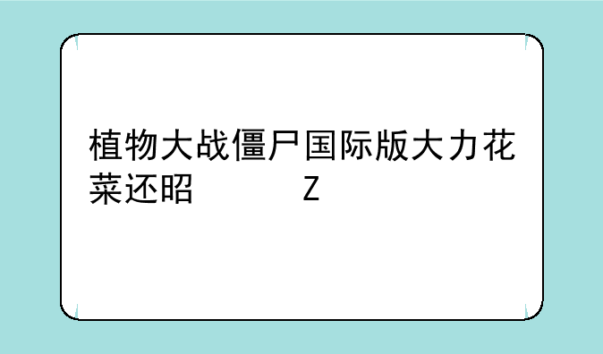 植物大战僵尸国际版大力花菜还是中文版的好？