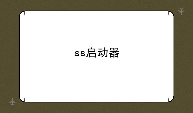 ss启动器
