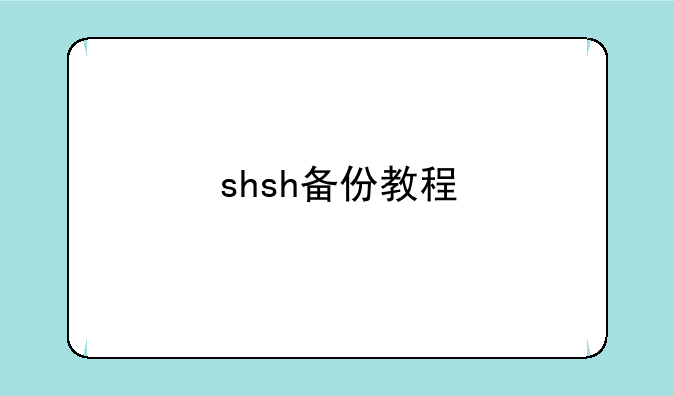shsh备份教程
