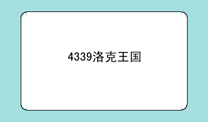 4339洛克王国
