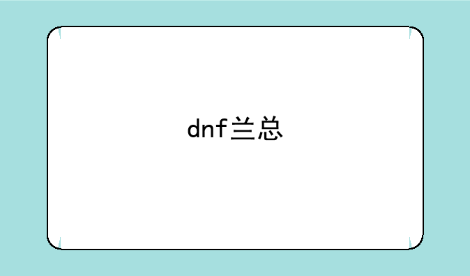 dnf兰总